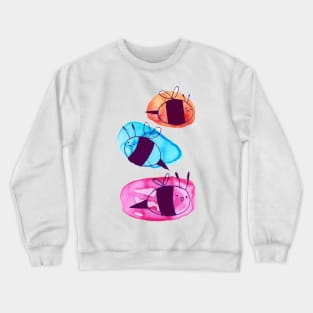 Colorful Watercolor Bees Crewneck Sweatshirt